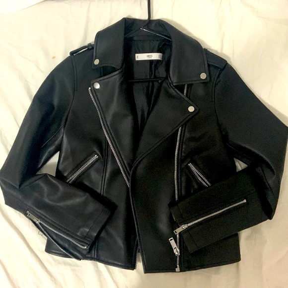 Mango Faux Leather Jacket - Picture 2 of 5